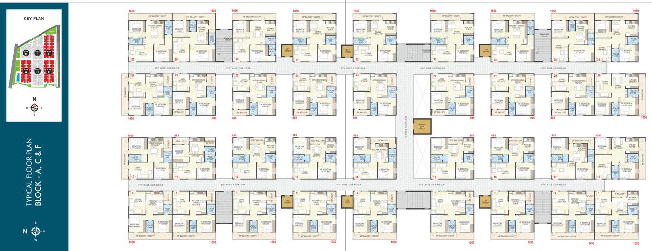 mvv & mk park Cluster Plan For Typical Plan 