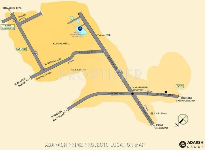  palm-meadows Images for Location Plan of Adarsh Developers Palm Meadows