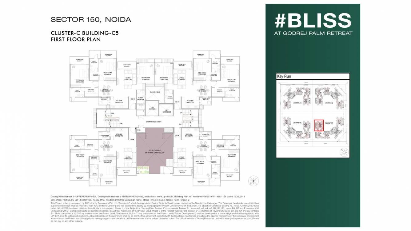  palm retreat 2 Tower C4 Cluster Plan