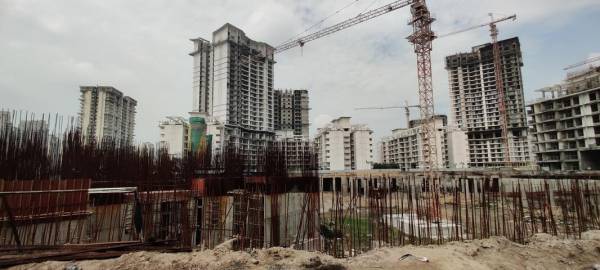 Tower C4 Construction Status June-25 constructionStatus of Godrej Palm Retreat 2