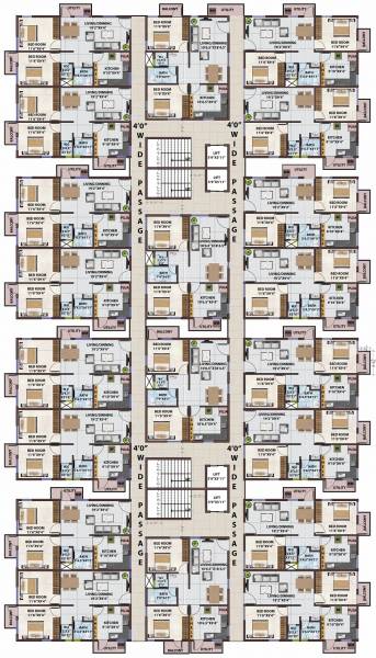  b-m-garden Tower A Cluster Plan