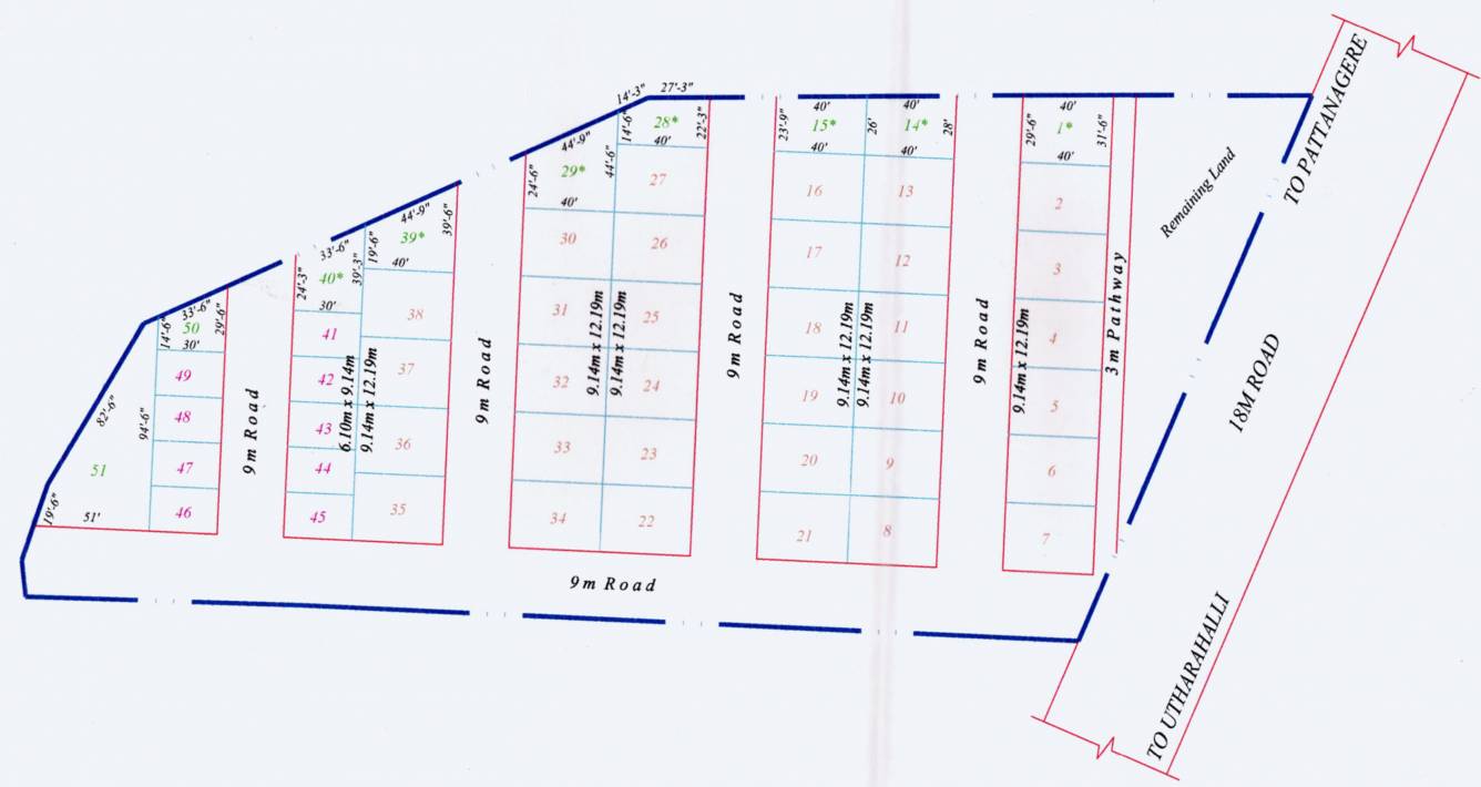 Images for Layout Plan of Taras Datri BBMP Plots