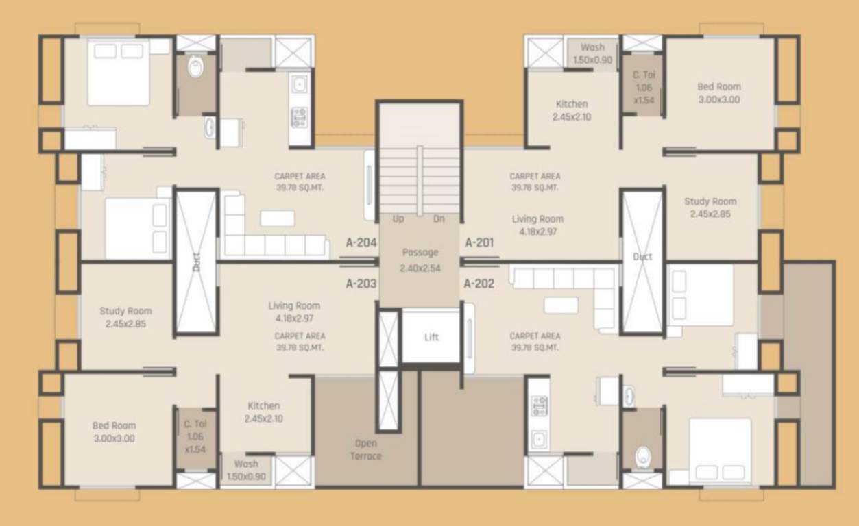  gold Tower A Cluster Plan