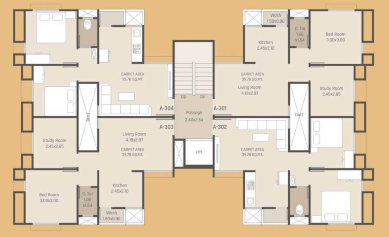  gold Tower A Cluster Plan