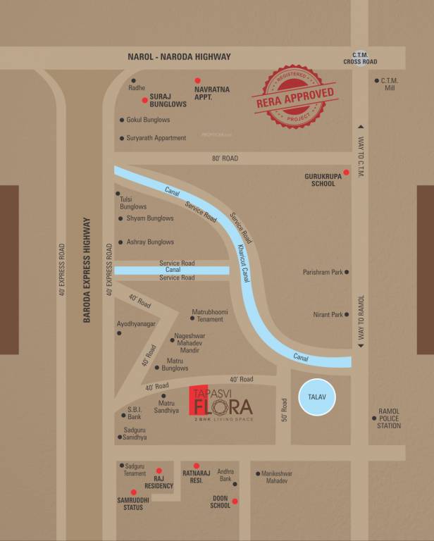  tapasvi flora Location Plan
