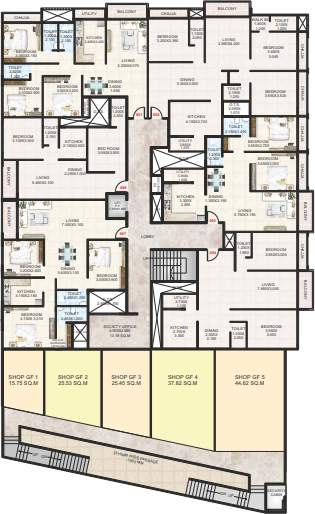 maadhava towers Cluster Plan