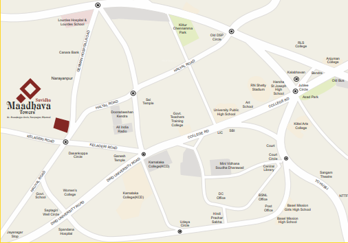 maadhava towers Location Plan