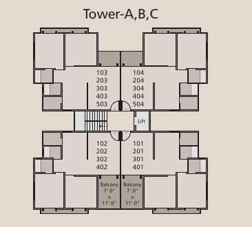 Tower A Cluster Plan blossom Tower A Cluster Plan