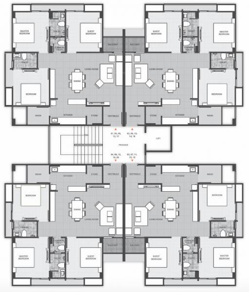  giriraj-flats GIRIRAJ FLATS Cluster Plan