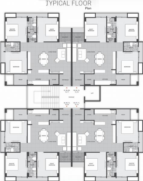 Images for Cluster Plan of Maruti Giriraj Flats