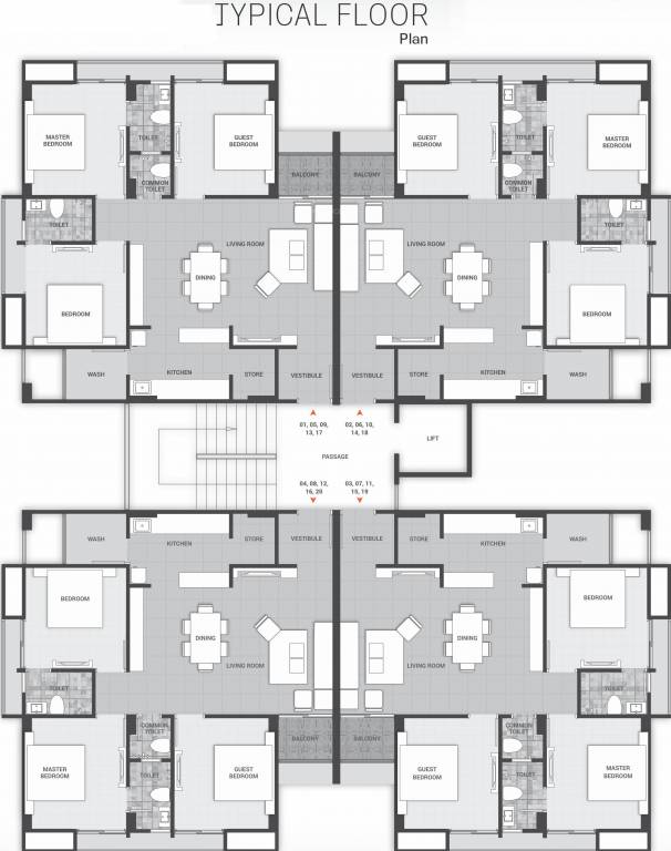 Images for Cluster Plan of Maruti Giriraj Flats