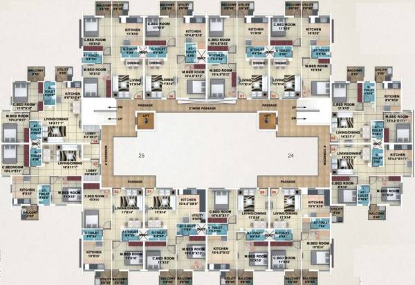  akshay-town Typical Floor Plan Of Type 3