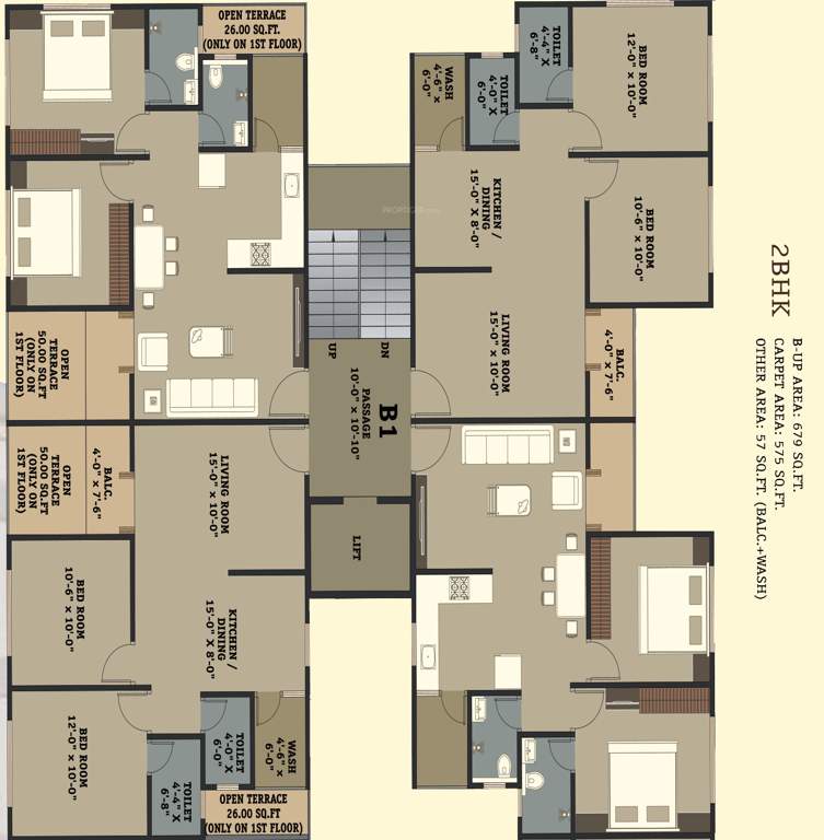  shyamal park Tower B Cluster Plan