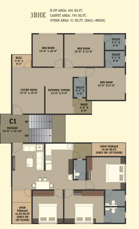  shyamal park Tower C Cluster Plan