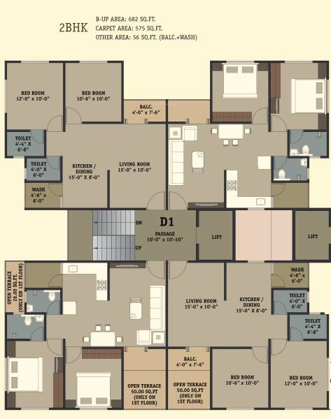  shyamal-park Tower D Cluster Plan