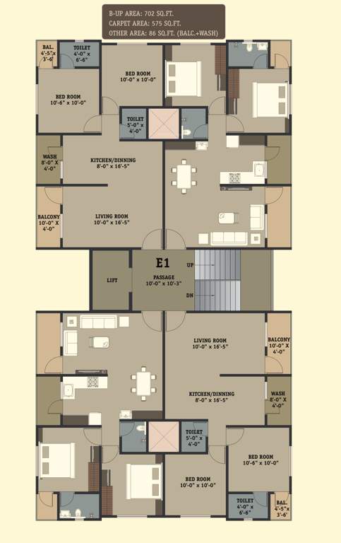  shyamal park Tower E Cluster Plan