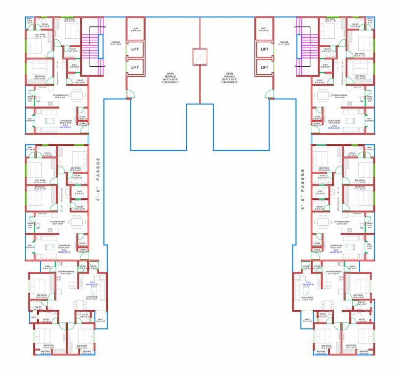  richmond towers Richmond Towers Cluster Plan for 13th Floor