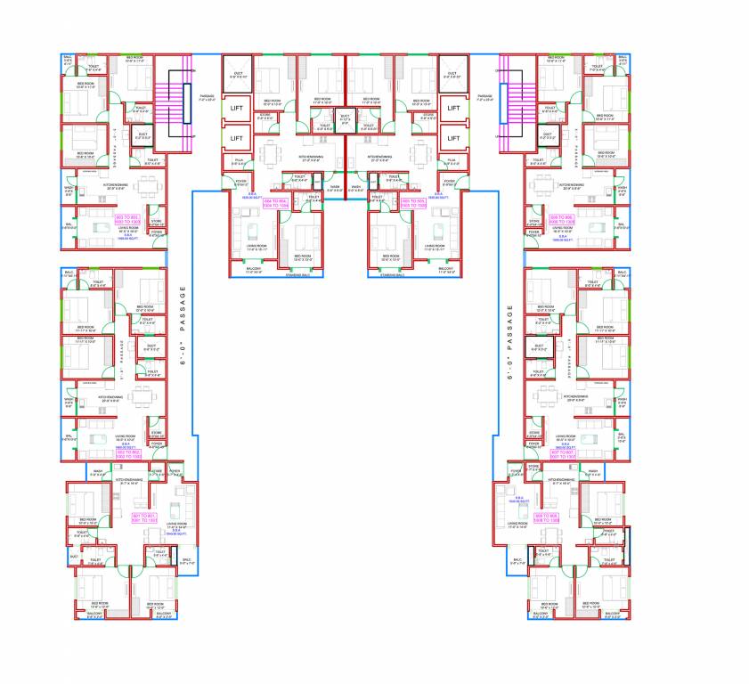  richmond towers Richmond Towers Typical Cluster Plan From 6th to 12th Floor