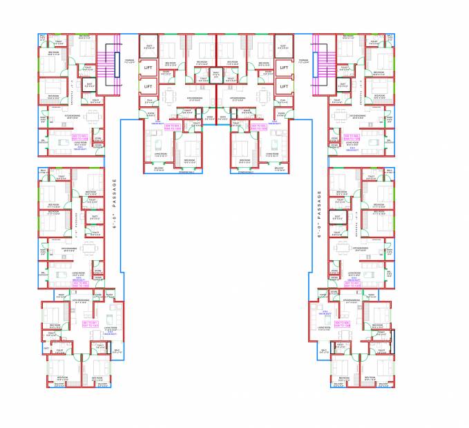  richmond-towers Richmond Towers Typical Cluster Plan From 6th to 12th Floor