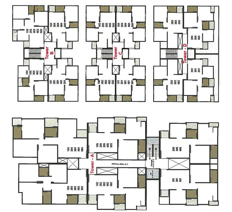  vakratund enclave Layout Plan