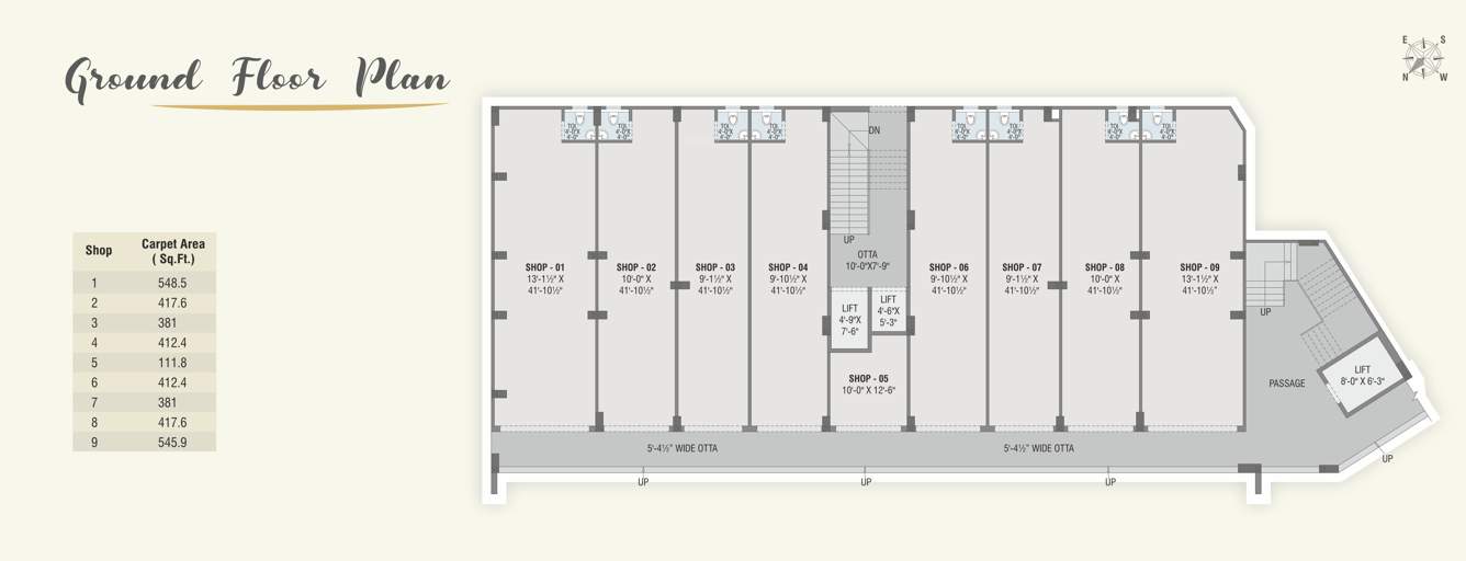  aamrapali resicom Tower 1 Wing D Cluster Plan for ground Floor