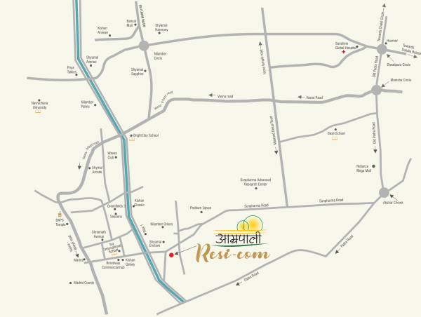 Location Plan aamrapali-resi-com Location Plan