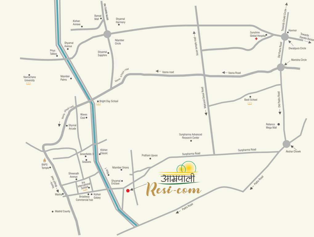  aamrapali resi com Location Plan
