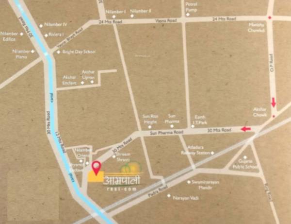  aamrapali-resi-com-villa Location Plan