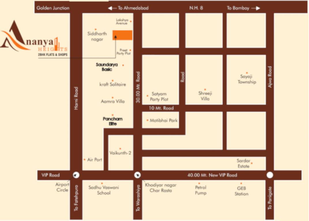  ananya heights Location Plan