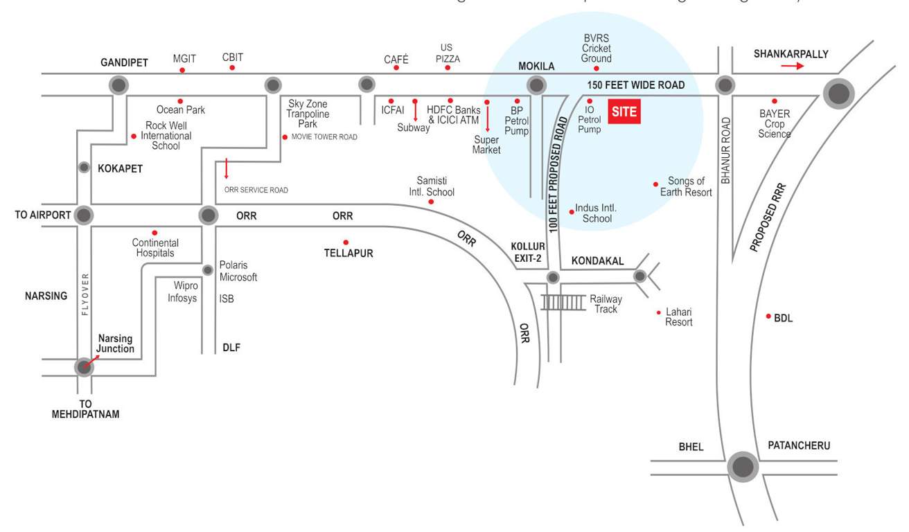  n kadiris central park Location Plan