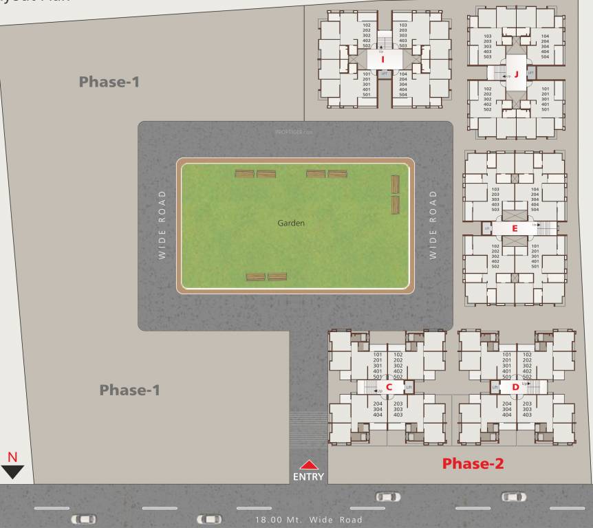 madhav resi cum plaza phase 2 Layout Plan