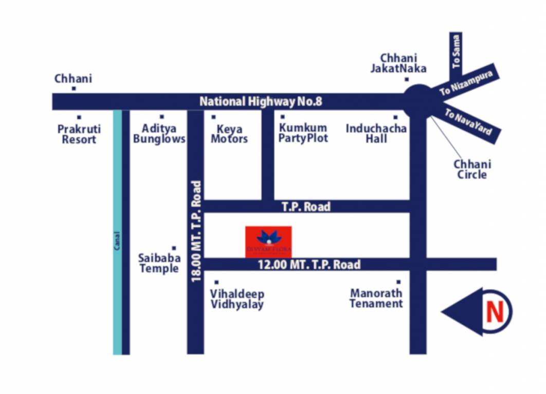  divyam flora chs Location Plan