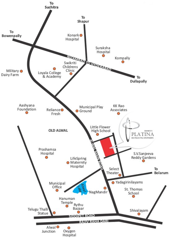 Images for Location Plan of Saanvee Platina Project
