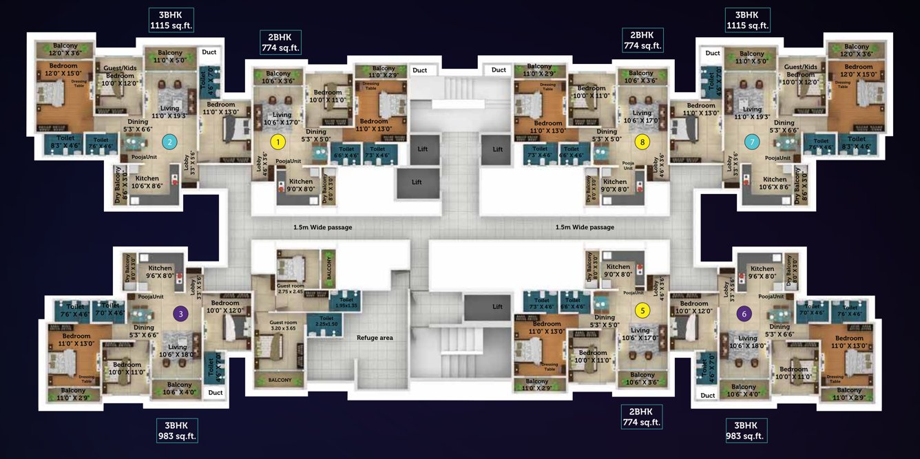  itrend life wing a b Building B Wing B2 Cluster Plan