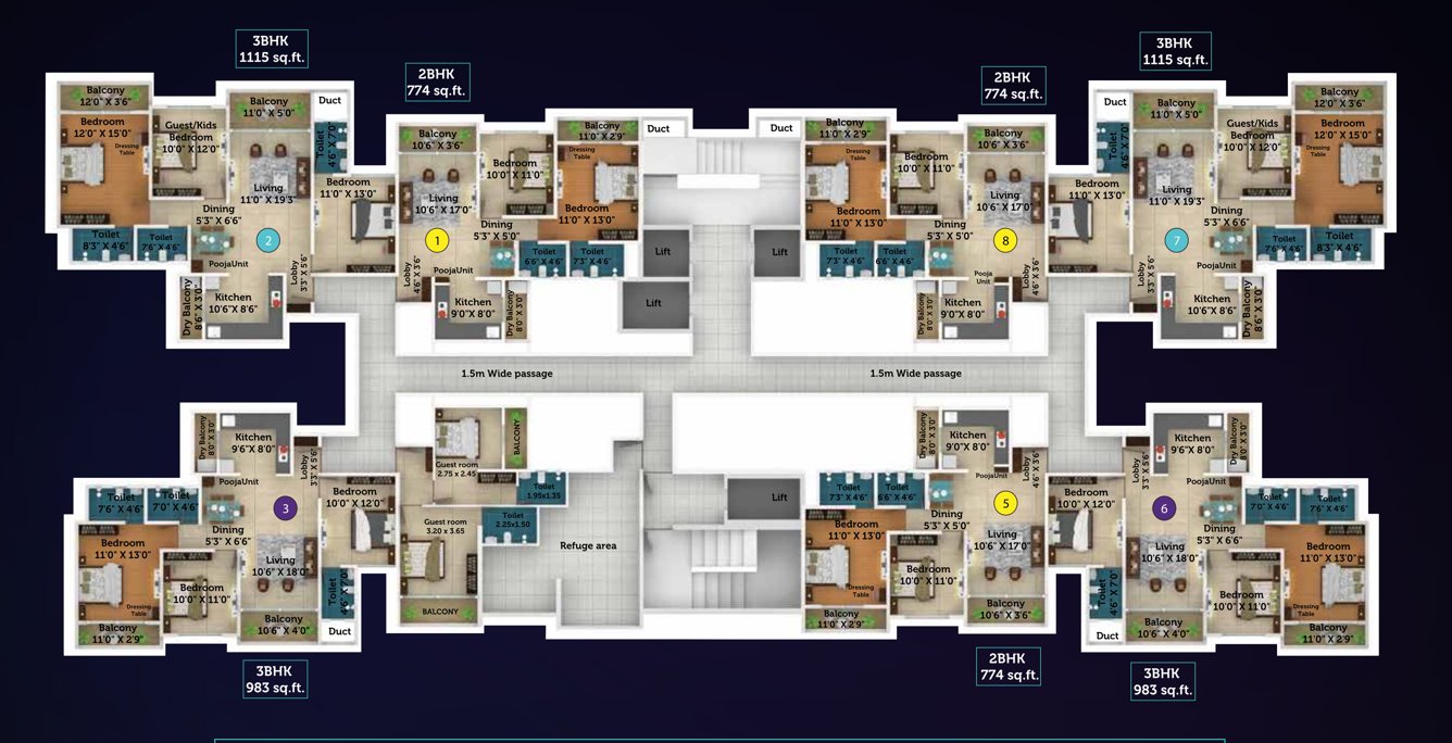  itrend life wing a b Building B Wing B2 Cluster Plan