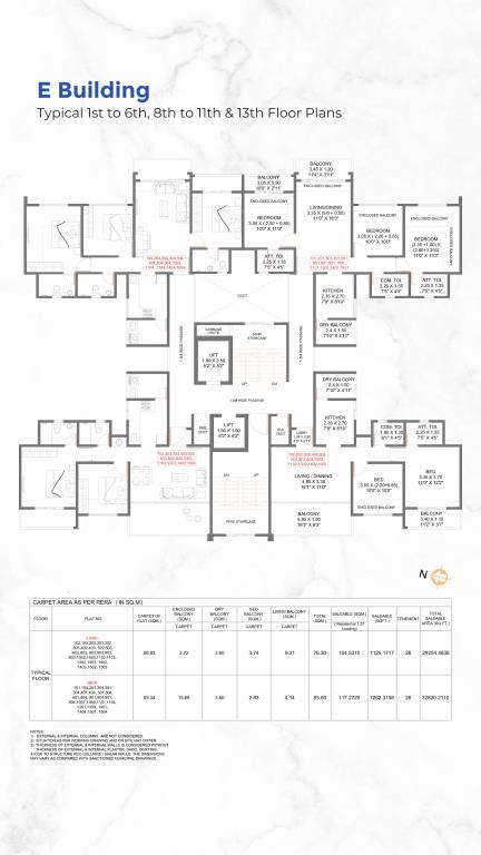  skylines E Cluster Plan