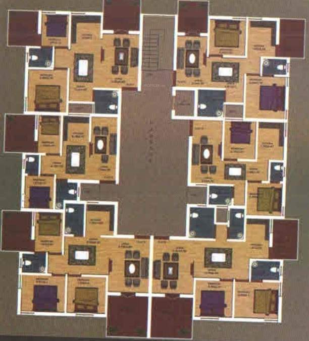  sai lake view Cluster Plan from 1st to 5th Floor