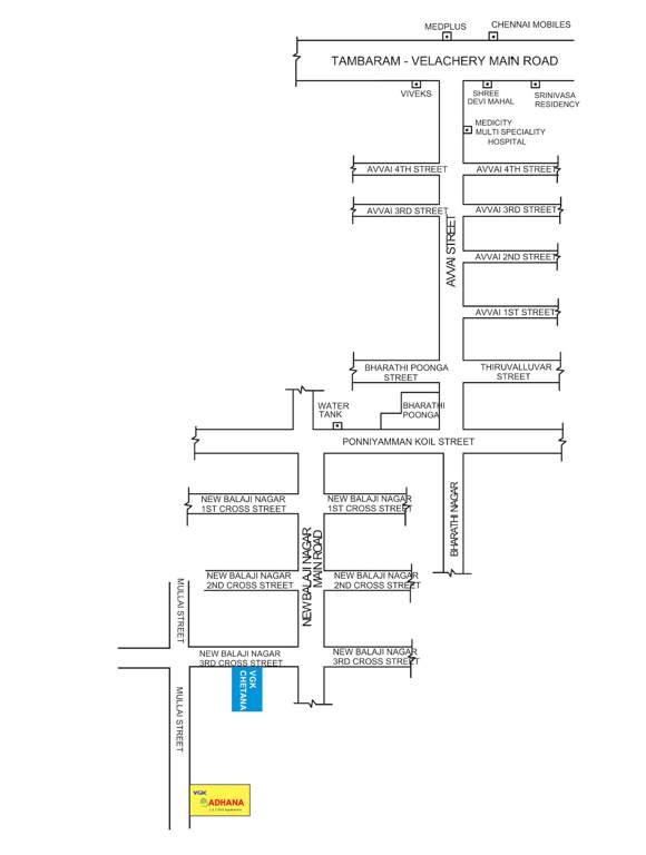  adhana Images for Location Plan of VGK Adhana