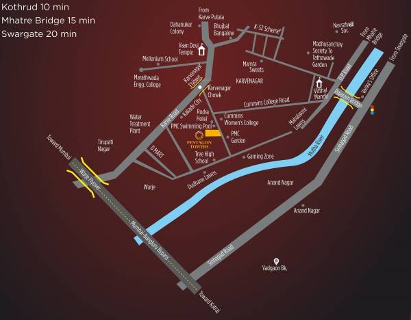  pentagon-towers Location Plan