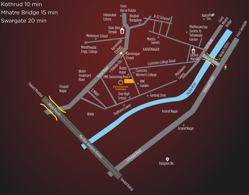  pentagon towers Location Plan