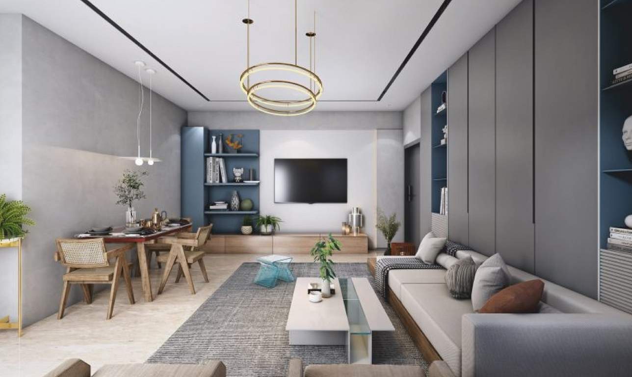  pentagon towers Living Area