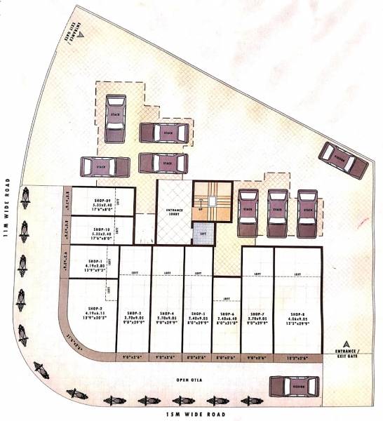  payal-residency PAYAL RESIDENCY Cluster Plan for ground Floor