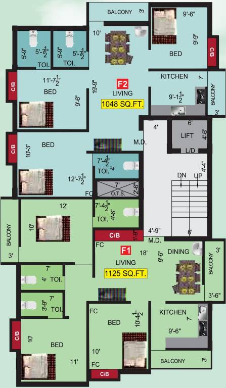  adhvay VGK Adhvay Cluster Plan for 1st Floor