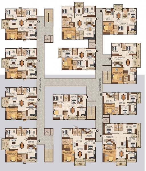  karthikeya-panorama Block A Cluster Plan