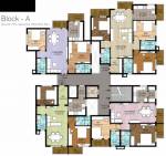 Block A Typical Cluster Plan From 1st to 4th Floor pristine Block A Typical Cluster Plan From 1st to 4th Floor
