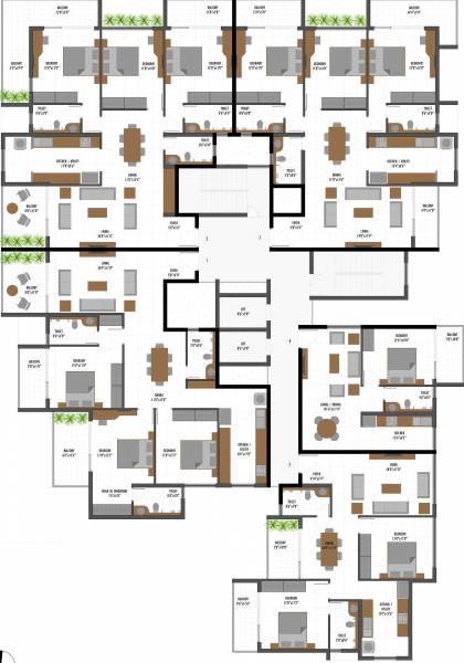  riva Typical Floor Plan Of Floor 4th, 6th, 8th, 10th, 12