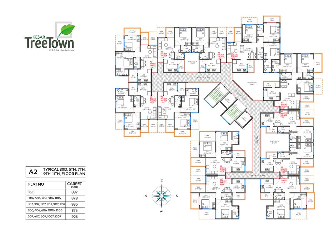  treetown phase 2 Kesar Treetown A2 Cluster Plan