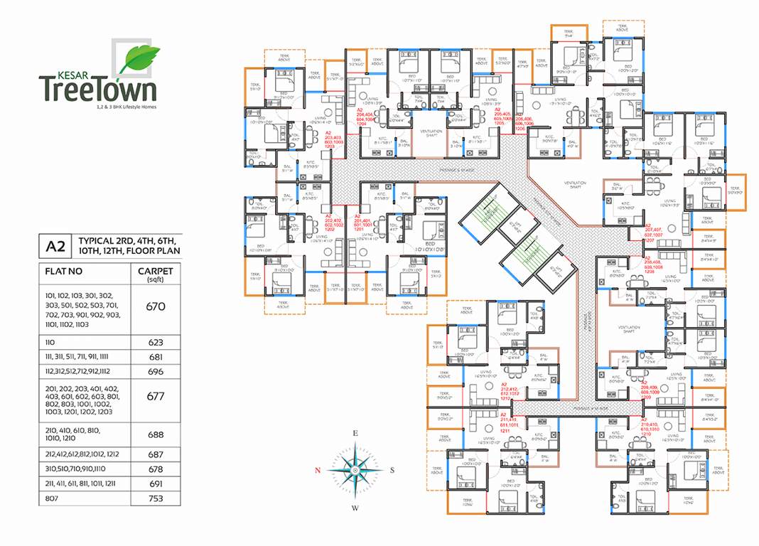  treetown phase 2 Kesar Treetown A2 Cluster Plan