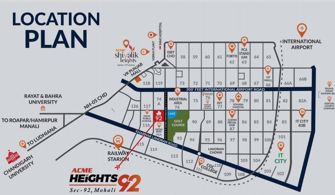  acme heights 92 Location Plan