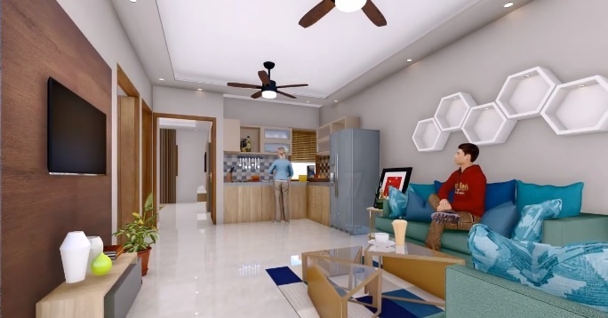  govardhan heights Living Area